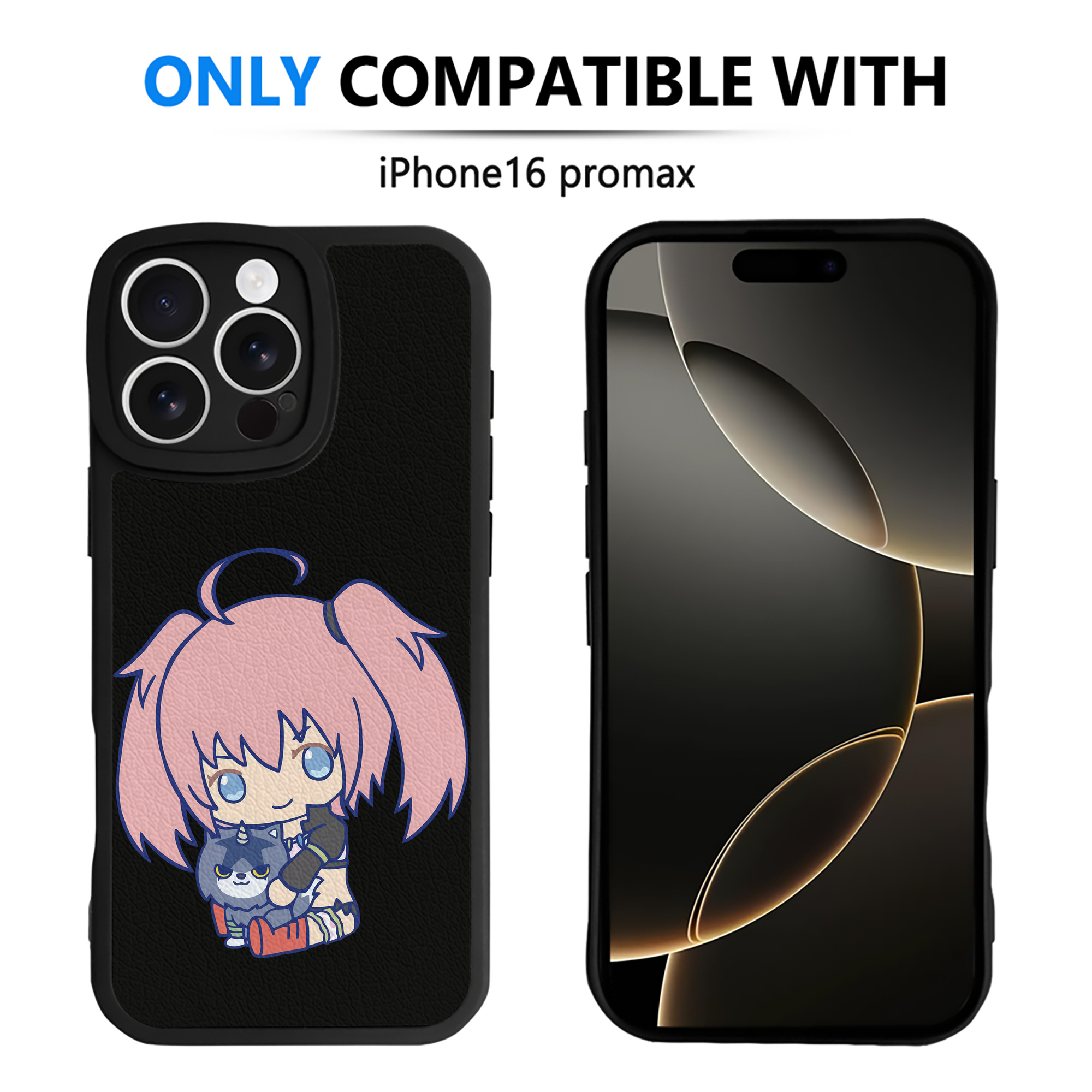 （画像用） 転スラ Regarding Reincarnated to Slime 【iPhone 16シリーズ対応】シリコンスマホケース（レザー調） 材質：シリコン